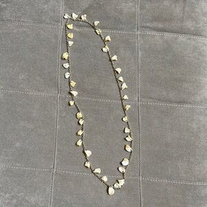 Chic Gold and Cream Shell Necklace